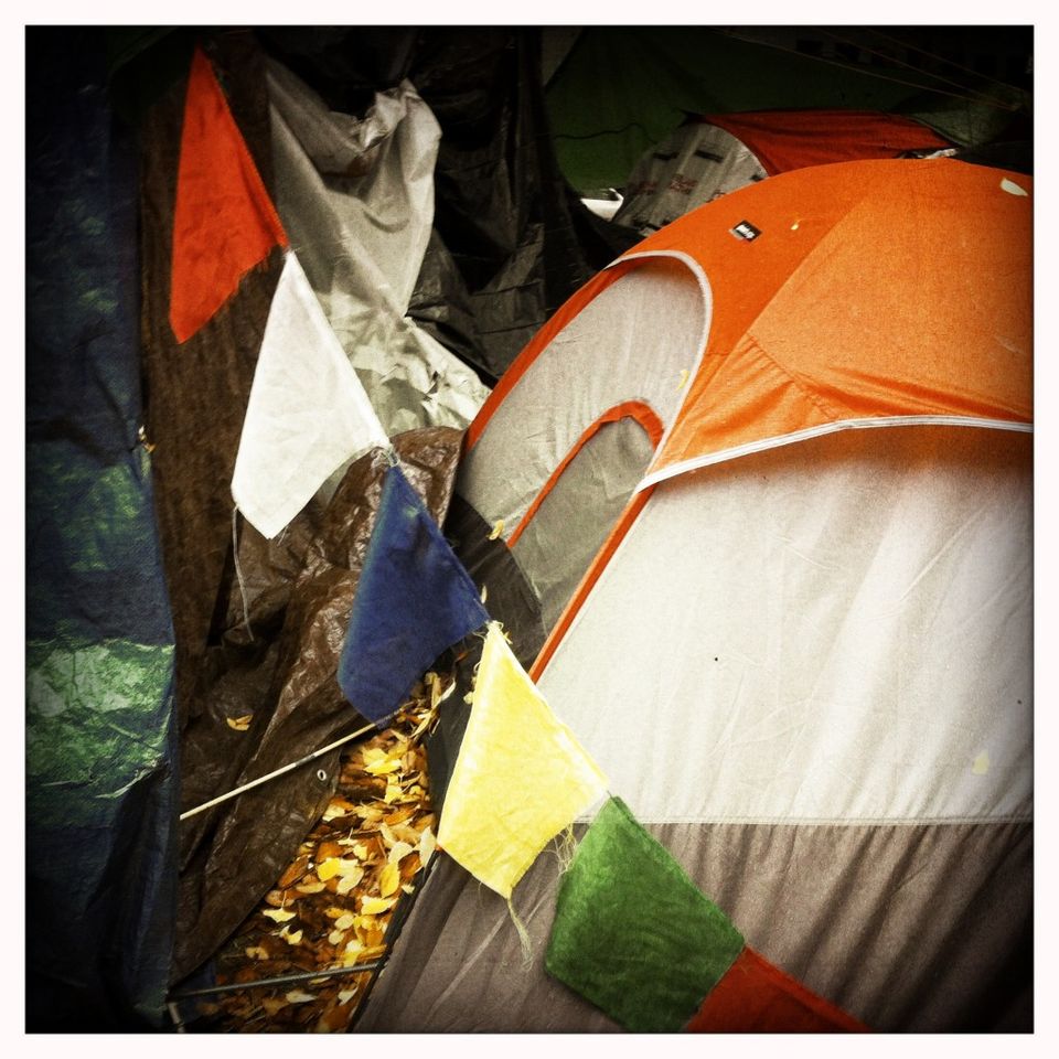 Tent with Prayer Flags Tent with Prayer Flags