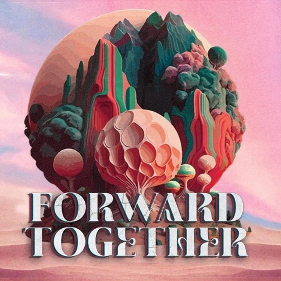 Forward Together psychedelic poster