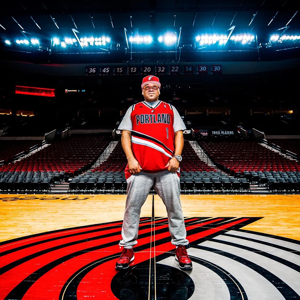 DJ OG ONE at the Portland Trail Blazers