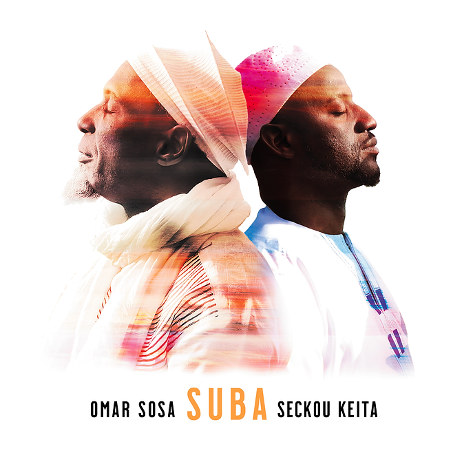 Omar Sosa and Sekou Keita back to back with eyes closed Omar Sosa and Sekou Keita back to back with eyes closed