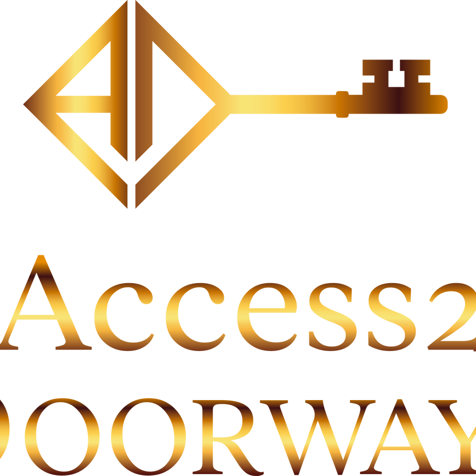 Access2Doorways gold logo Access2Doorways gold logo