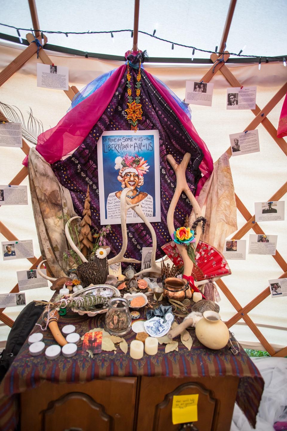 Queer Earth Sanctuary Altar