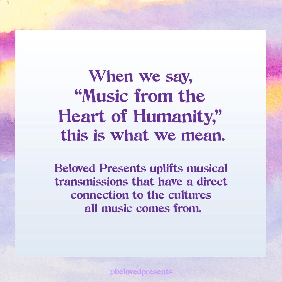Music from The Heart of Humanity text overlay 