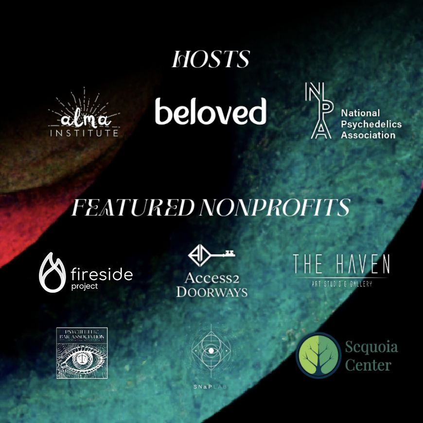 Logos over a colorful background Logos over a colorful background